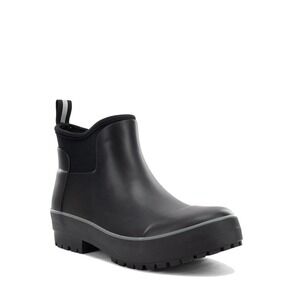 Chooka Everyday Neoprene Ankle Rain Boot Black